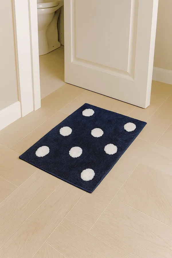 Navy_Polka_Dot_Bathroom_Mat