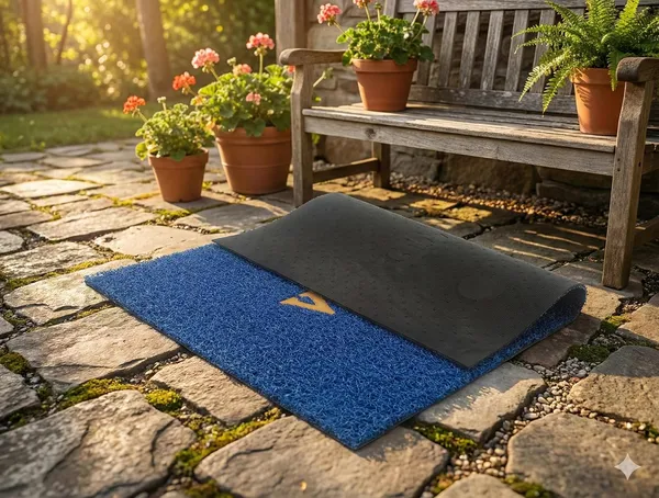 Vs_Home_Living_Welcome_Pvc_Door_Mat_Anti_Skid_Washable_Indoor_Outdoor_Use_Blue