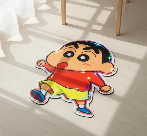 Vs_Home_Living_Cartoon_Theme_Kids_Floor_Mat_For_Bedroom_Playroom_Soft_Indoor_Area_Rug_Multicolor_Cutout_Shape