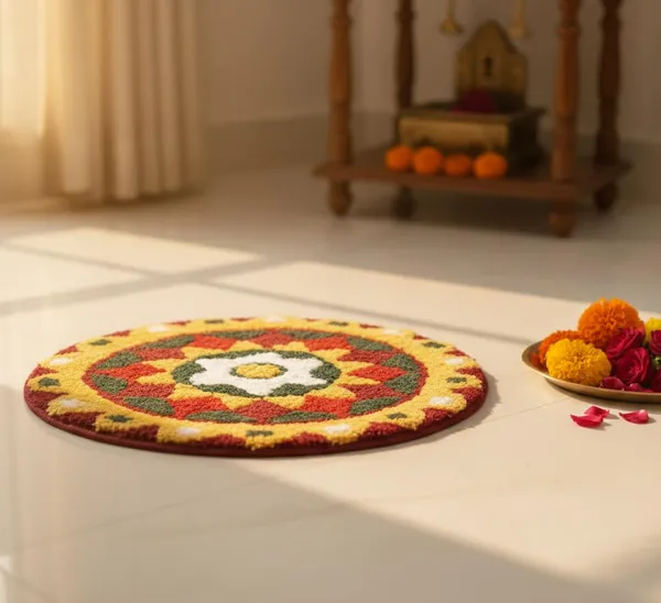 Vs_Home_Living_Traditional_Geometric_Mandala_Rangoli_Design_Round_Floor_Mat_60_Cm_Anti_Skid_Washable_Microfiber_Decor_Mat_For_Diwali_Pooja_Room_Festivals