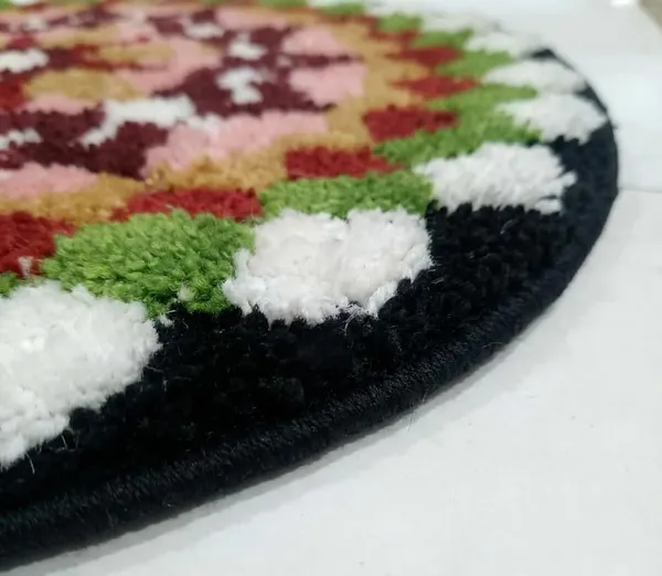 Vs_Home_Living_Handcrafted_Traditional_Rangoli_Floor_Mat_60_Cm_Round_Microfiber_Yarn_1800_Gsm_Tpr_Anti_Slip_Backing_Machine_Washable_Festival_Pooja_Decor