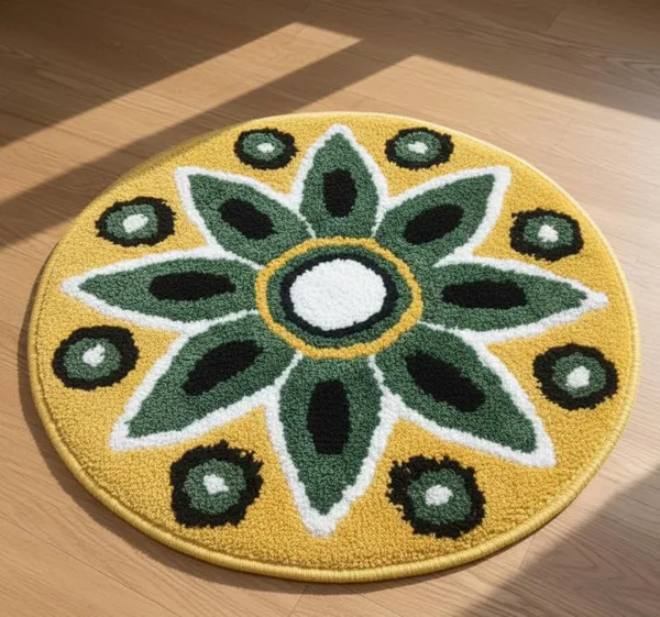 Vs_Home_Living_Traditional_Floral_Rangoli_Floor_Mat_60_Cm_Round_Anti_Skid_Washable_Microfiber_Decor_Mat_For_Diwali_Pooja_Room_Festivals