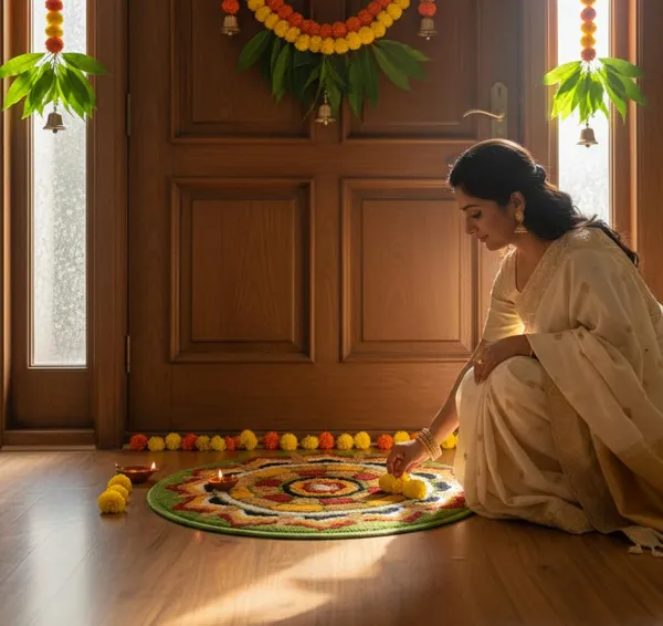 Vs_Home_Living_Traditional_Floral_Mandala_Rangoli_Design_Round_Floor_Mat_60_Cm_Anti_Skid_Washable_Microfiber_Decor_Mat_For_Diwali_Pooja_Room_Festivals