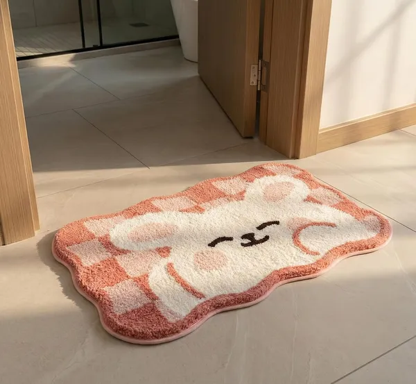 Premium_Bunny_Shape_3D_Microfiber_Anti_Slip_Bath_Mat_40X60_Cm_Cute_Cartoon_Tufted_Soft_Absorbent_Bathroom_Floor_Rug_Design_Shape_Fabric_Same