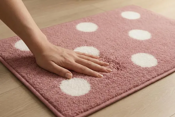 Vs_Home_Living_Pink_Polka_Dot_Rectangular_Bath_Mat_Soft_Microfiber_Anti_Slip_Bathroom_Rug_Pink_White_40X60_Cm