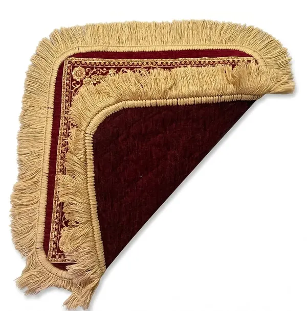 Vs_Home_Living_Pooja_Aasan_Mat_For_Sitting_Curved_Edge_Premium_Prayer_Mat_With_Decorative_Fringe_Border_Soft_Fabric_Chowki_Mat_For_Mandir_Meditation_Floor_Seating_Maroon_Gold_60_X_60_Cm