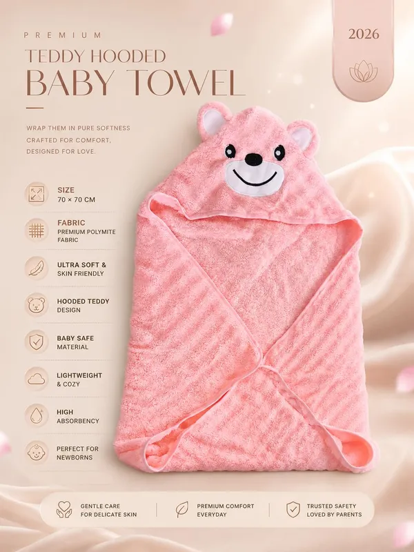Luxury_Teddy_Bear_Hooded_Baby_Bath_Towel_Wrap_For_Newborn_Babies_Ultra_Soft_Premium_Polymite_Fabric_70X70_Cm_Baby_Bath_Wrap_Quick_Dry_Skin_Friendly_Baby_Towel_Pink