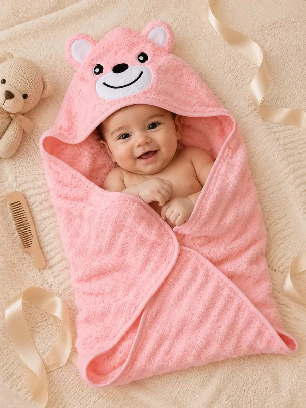 Luxury_Teddy_Bear_Hooded_Baby_Bath_Towel_Wrap_For_Newborn_Babies_Ultra_Soft_Premium_Polymite_Fabric_70X70_Cm_Baby_Bath_Wrap_Quick_Dry_Skin_Friendly_Baby_Towel_Pink