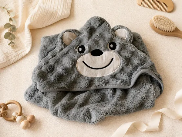 Luxury_Teddy_Bear_Hooded_Baby_Bath_Towel_Wrap_For_Newborn_Babies_Ultra_Soft_Premium_Polymite_Fabric_70X70_Cm_Baby_Bath_Wrap_Quick_Dry_Skin_Friendly_Baby_Towel_Grey