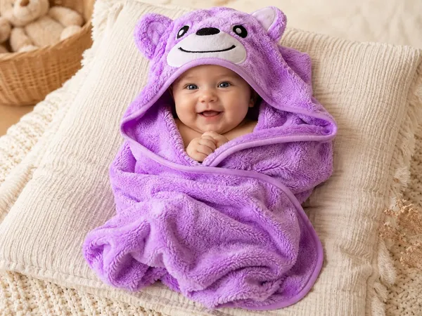 Luxury_Teddy_Bear_Hooded_Baby_Bath_Towel_Wrap_For_Newborn_Babies_Ultra_Soft_Premium_Polymite_Fabric_70X70_Cm_Baby_Bath_Wrap_Quick_Dry_Skin_Friendly_Baby_Towel_Lavender_Purple