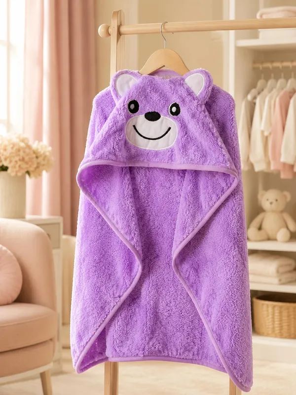 Luxury_Teddy_Bear_Hooded_Baby_Bath_Towel_Wrap_For_Newborn_Babies_Ultra_Soft_Premium_Polymite_Fabric_70X70_Cm_Baby_Bath_Wrap_Quick_Dry_Skin_Friendly_Baby_Towel_Lavender_Purple
