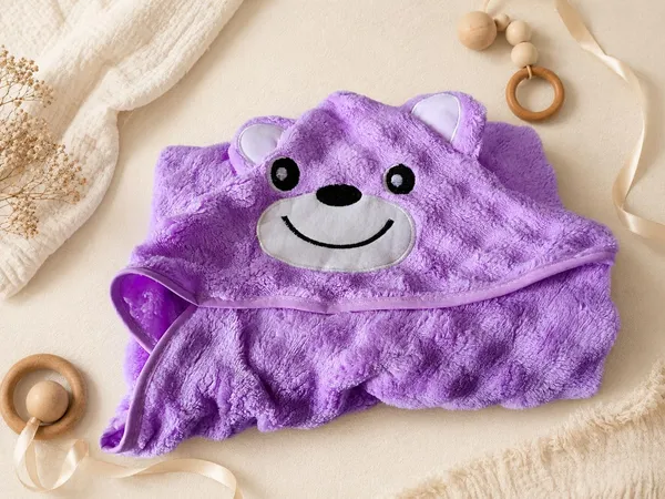 Luxury_Teddy_Bear_Hooded_Baby_Bath_Towel_Wrap_For_Newborn_Babies_Ultra_Soft_Premium_Polymite_Fabric_70X70_Cm_Baby_Bath_Wrap_Quick_Dry_Skin_Friendly_Baby_Towel_Lavender_Purple
