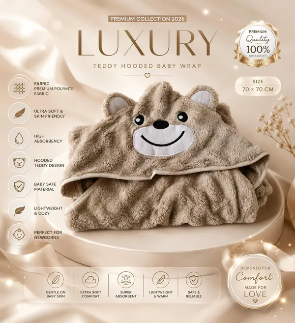 Luxury_Teddy_Bear_Hooded_Baby_Bath_Towel_Wrap_For_Newborn_Babies_Ultra_Soft_Premium_Polymite_Fabric_70X70_Cm_Baby_Bath_Wrap_Quick_Dry_Skin_Friendly_Baby_Towel_Beige
