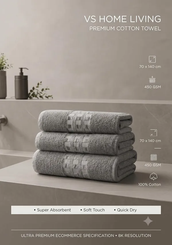 Premium_450_Gsm_Terry_Bath_Towel_70X140_Cm_Ultra_Soft_Quick_Dry_Highly_Absorbent_Luxury_Towel_Silver_Grey