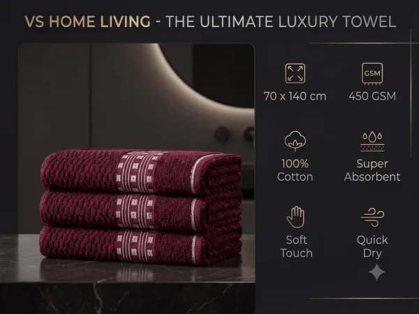 Premium_450_Gsm_Terry_Bath_Towel_70X140_Cm_Ultra_Soft_Quick_Dry_Highly_Absorbent_Luxury_Towel_Wine