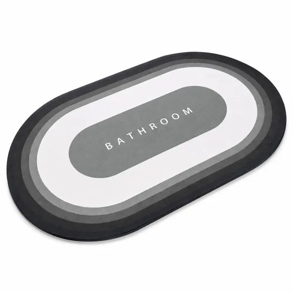 Vs_Home_Living_Oval_Bathroom_Mat_40_X_60_Cm_Charcoal_And_White_3_5_Mm_Ultra_Thin_Absorbent_Tech_Velvet_Surface_With_Rubber_Backing