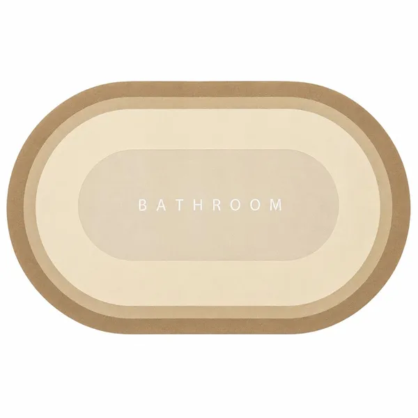 Vs_Home_Living_Oval_Bathroom_Mat_40_X_60_Cm_Beige_And_Tan_3_5_Mm_Ultra_Thin_Absorbent_Tech_Velvet_Surface_With_Rubber_Backing