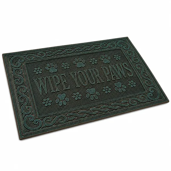 Vs_Home_Living_Wipe_Your_Paws_Heavy_Duty_Rubber_Doormat_Green_40_X_60_Cm_Embossed_Paw_Print_Design_With_Anti_Slip_Natural_Rubber_Construction