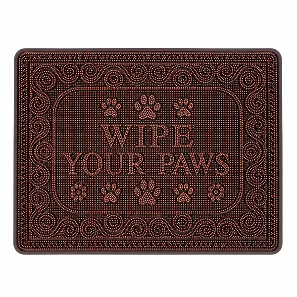 Vs_Home_Living_Wipe_Your_Paws_Heavy_Duty_Rubber_Doormat_Brown_40_X_60_Cm_Embossed_Paw_Print_Design_With_Anti_Slip_Natural_Rubber_Construction