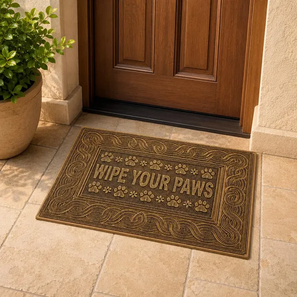 Vs_Home_Living_Wipe_Your_Paws_Heavy_Duty_Rubber_Doormat_Bronze_40_X_60_Cm_Embossed_Paw_Print_Design_With_Anti_Slip_Natural_Rubber_Construction