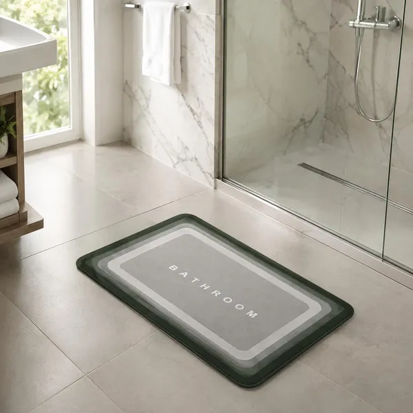 Vs_Home_Living_Rectangular_Rubber_Bathroom_Mat_40_X_60_Cm_Dark_Green_And_Grey