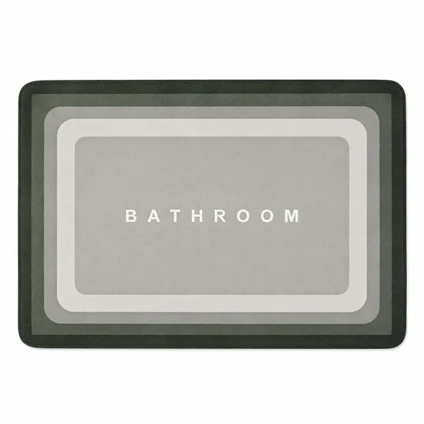 Vs_Home_Living_Rectangular_Rubber_Bathroom_Mat_40_X_60_Cm_Dark_Green_And_Grey