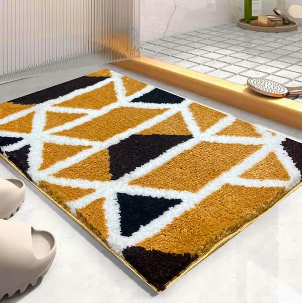 Plush_Geometric_Pattern_Bath_Mat