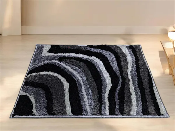 Abstract_Wavy_Pattern_Black_Grey_Area_Rug