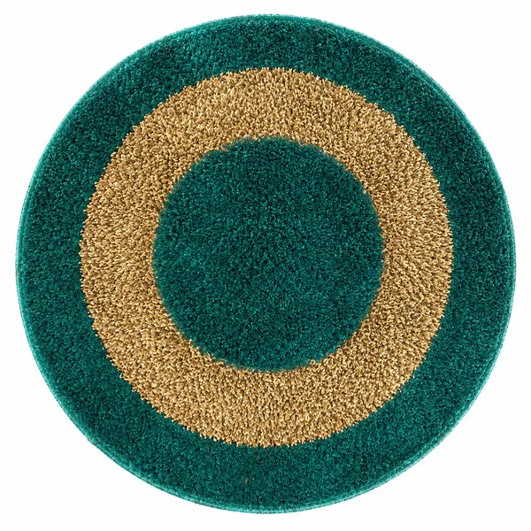 Teal_And_Gold_Geometric_Round_Pattern_Rug