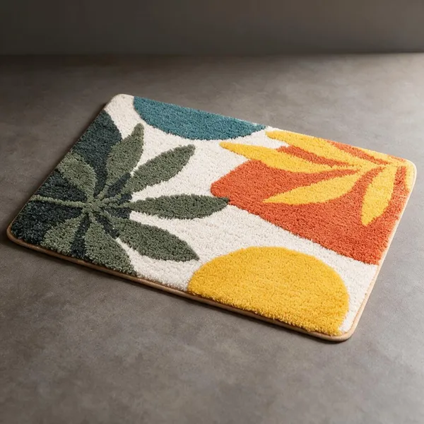 Tufted_Tropical_Leaf_Pattern_Door_Mat