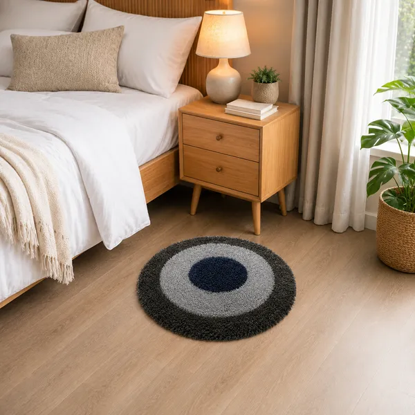 Shaggy_Geometric_Pattern_Round_Floor_Mat