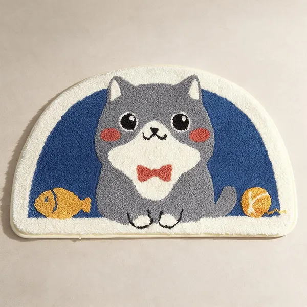 Textile_Cartoon_Cat_Print_Bath_Mat