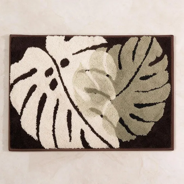 Fabric_Botanical_Leaf_Print_Bath_Mat