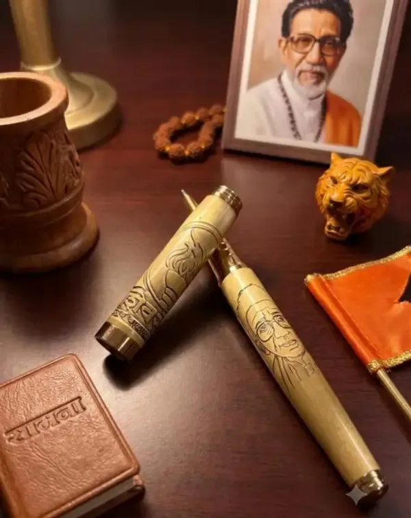 Montblank_Balasaheb_Thackeray_Heritage_Gold_Brass_Ball_Pen