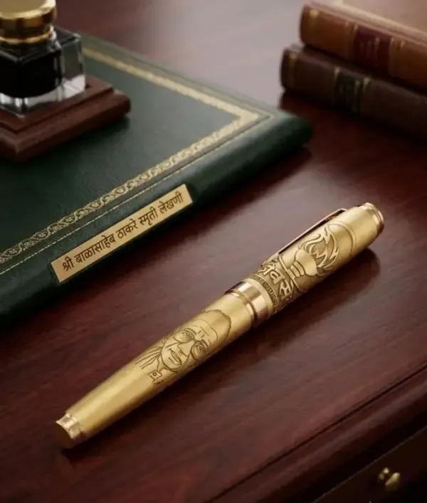 Montblank_Balasaheb_Thackeray_Heritage_Gold_Brass_Ball_Pen