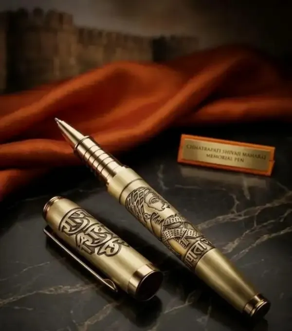 Montblank_Chhatrapati_Shivaji_Maharaj_Gold_Brass_Ball_Pen