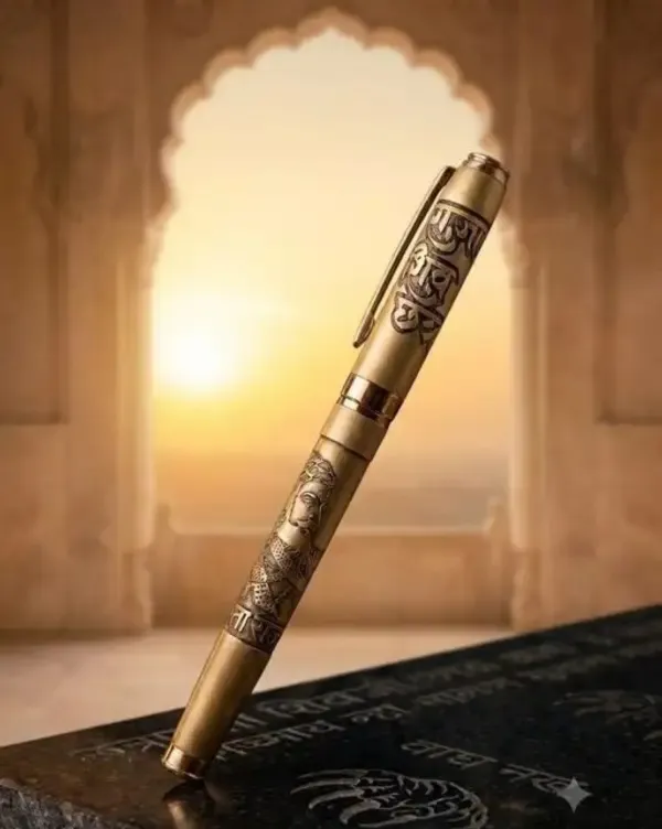 Montblank_Chhatrapati_Shivaji_Maharaj_Gold_Brass_Ball_Pen
