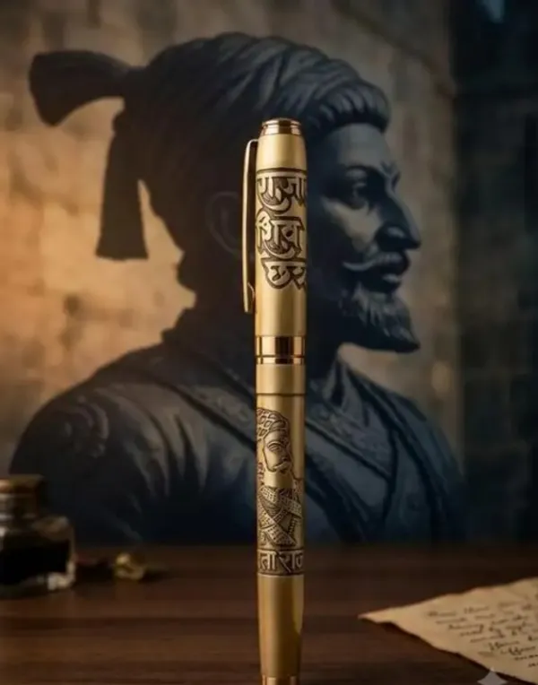 Montblank_Chhatrapati_Shivaji_Maharaj_Gold_Brass_Ball_Pen