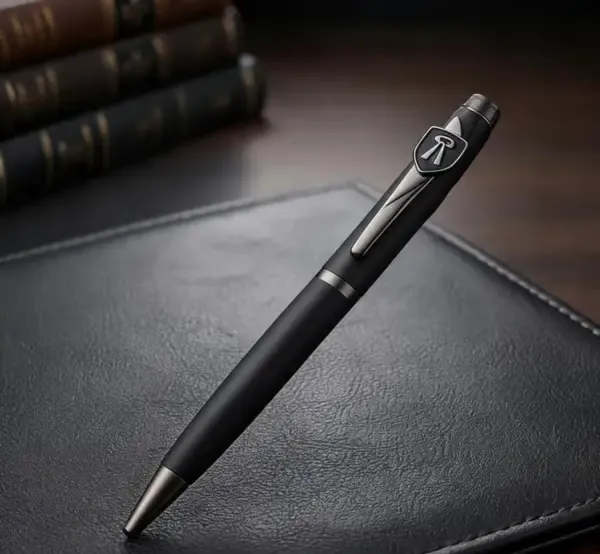Montblank_Matte_Black_Advocate_Brass_Ball_Pen