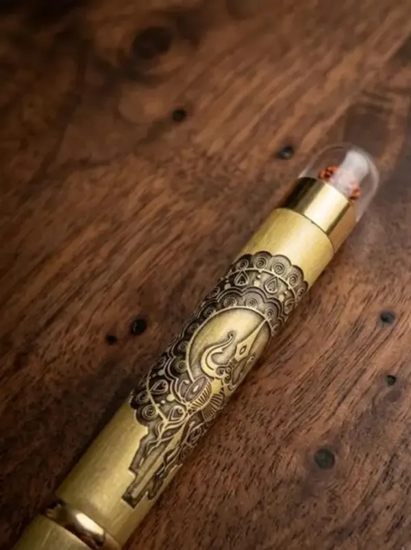 Montblank_Rudraksh_Mahadev_Shiva_Inspired_Brass_Pen_Gold