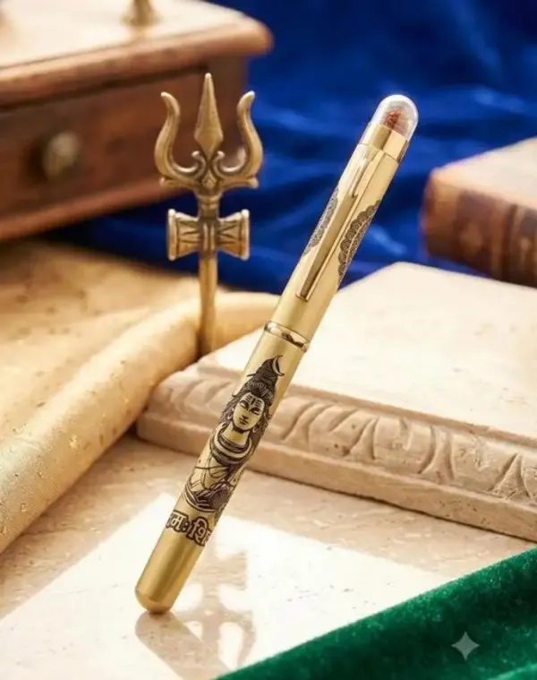 Montblank_Rudraksh_Mahadev_Shiva_Inspired_Brass_Pen_Gold