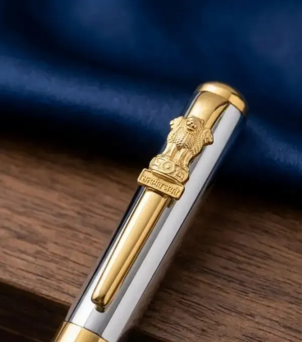 Montblank_Ashoka_Emblem_Two_Tone_Executive_Pen_Silver