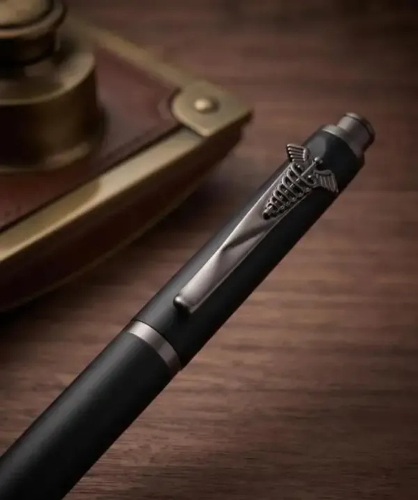 Montblank_Matte_Black_Medical_Theme_Brass_Ball_Pen