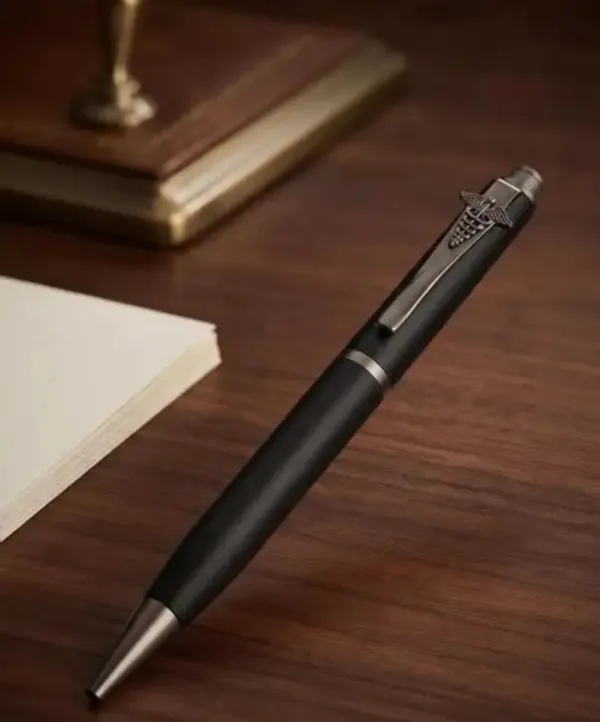 Montblank_Matte_Black_Medical_Theme_Brass_Ball_Pen
