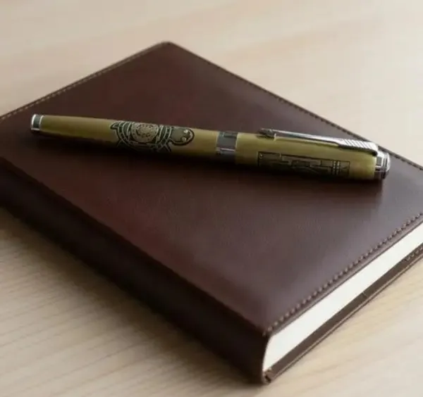 Montblank_Kachua_Yantra_Tortoise_Engraved_Gold_Brass_Ball_Pen