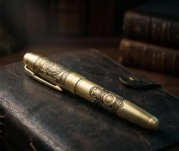 Montblank_Kachua_Yantra_Tortoise_Engraved_Gold_Brass_Ball_Pen
