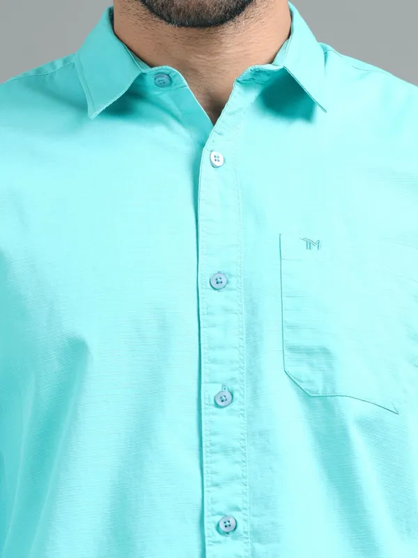 Tom_Mackler_Men_Solid_Casual_Light_Blue_Shirt