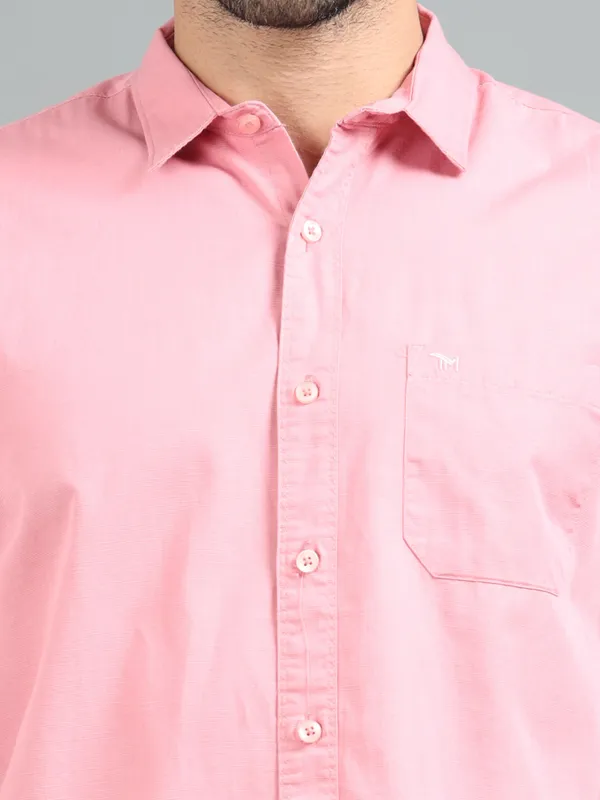 Tom_Mackler_Men_Solid_Casual_Pink_Shirt