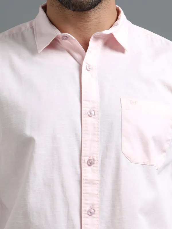 Tom_Mackler_Men_Solid_Casual_Pink_Shirt