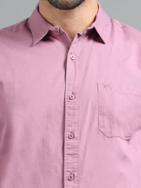 Tom_Mackler_Men_Solid_Casual_Purple_Shirt